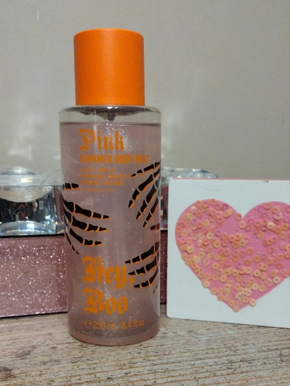 PINK Victoria's Secret Hey,Boo 👻 Shimmer Body Mist ✨ 🆕